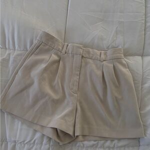 Babaton pleated mini shorts